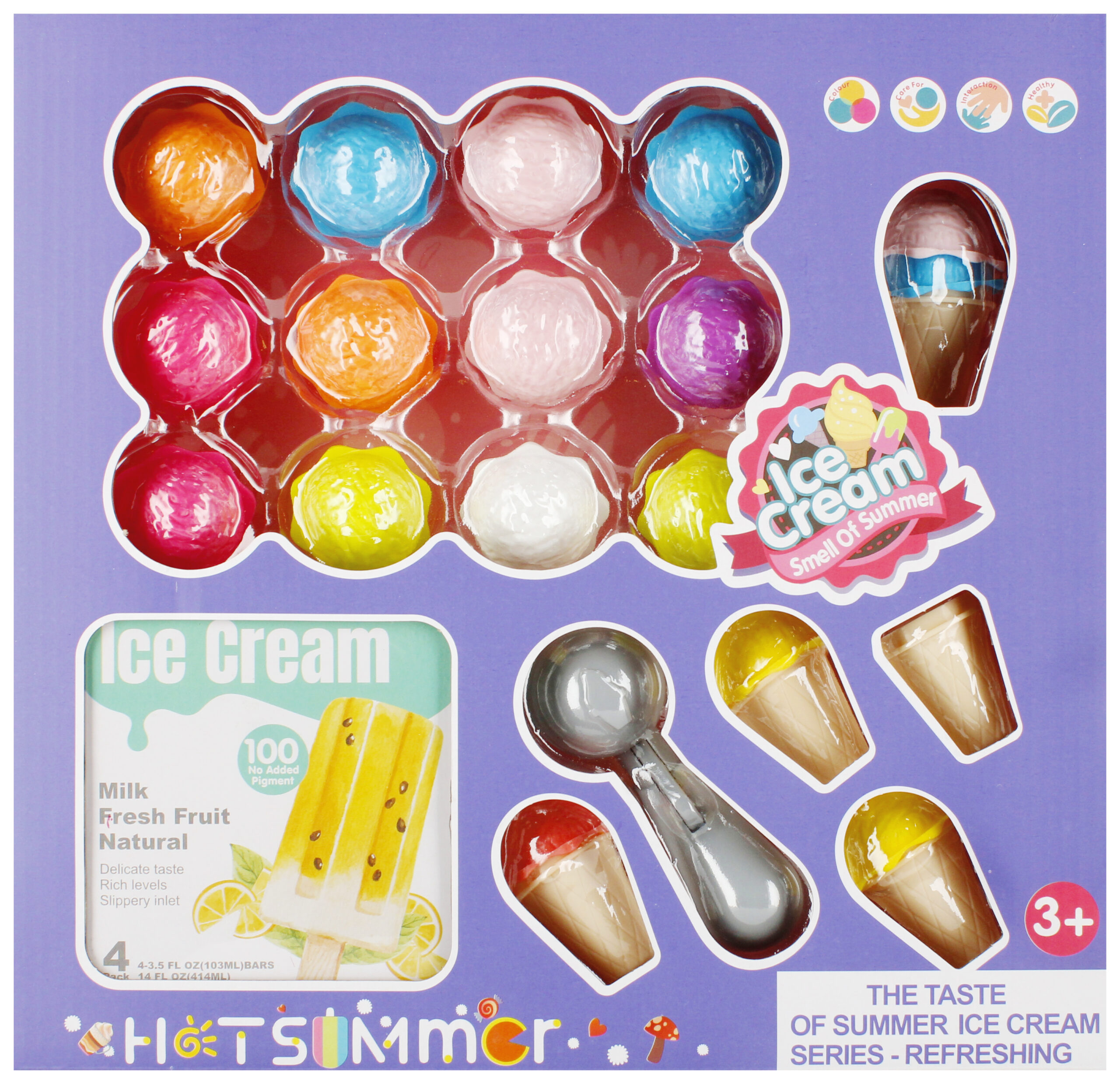 KITCHEN SET ICE CREAM WB 30X29X6