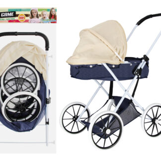 DOLL STROLLER MET GONDOLA NAVY PBH 42X75