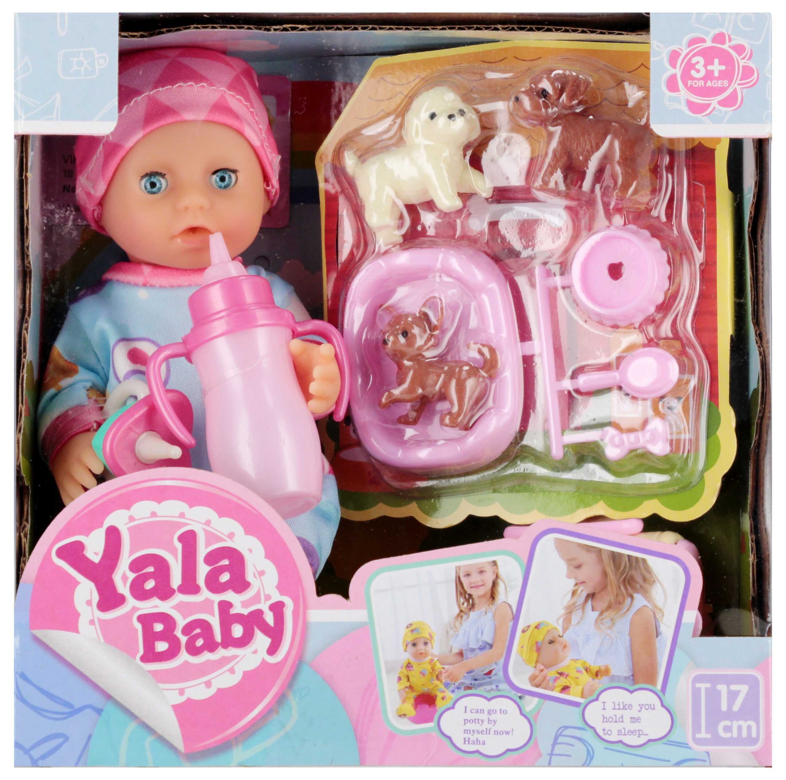 DOLL - BABY DOLL 17CM+ACCESS.WB 18X18X9