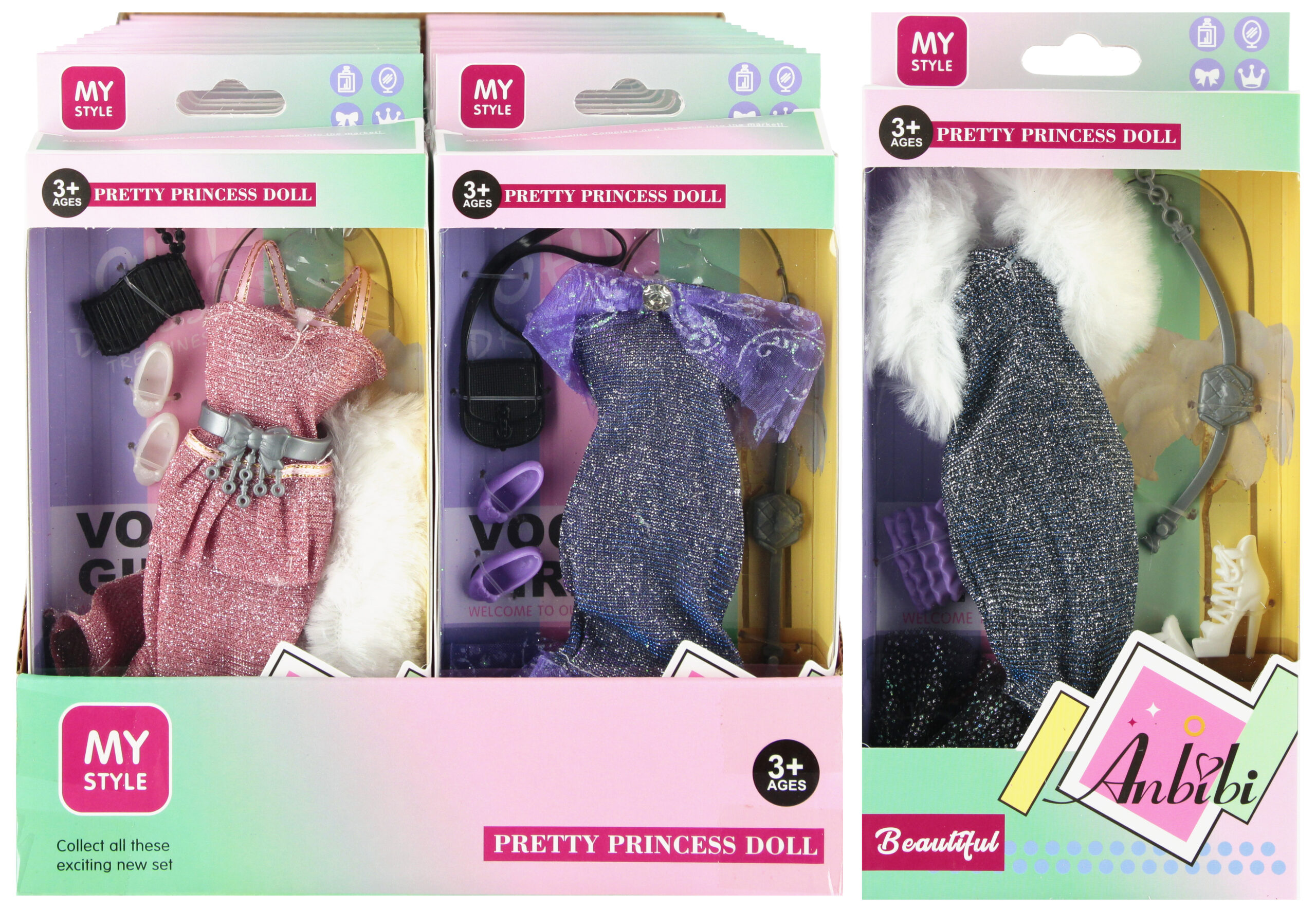 ACCESSORIES FOR DOLL - CLOTHES DISP 11x23x3