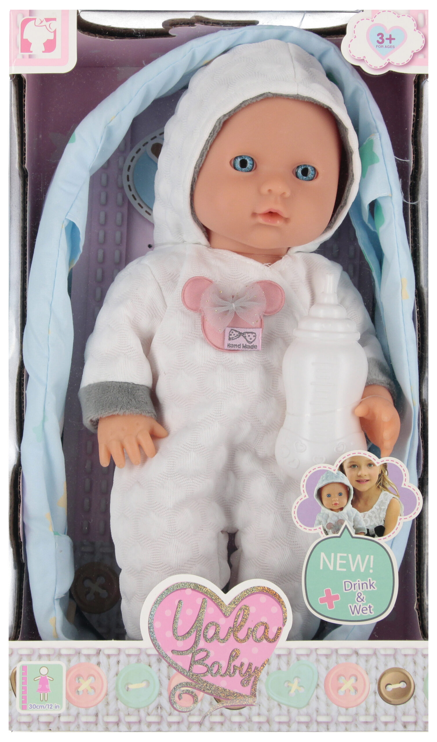 DOLL - BABY DOLL 30CM+ACCESS.WB 19X33X12