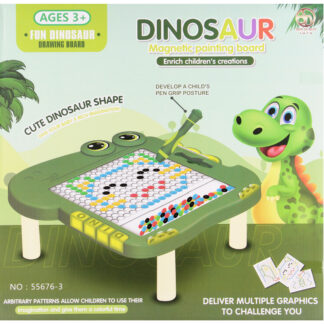 MOSAIC/PUZZLE MAGNETIC DINO TABLE COLOUR BOX 42X40X4