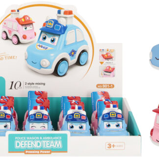 CARTOON CAR - POLICE CAR DISP 10CM
