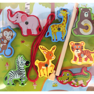 BABY TOYS - PUZZLE WOODEN MAGNETIC SAFARI PCV 23X18X1