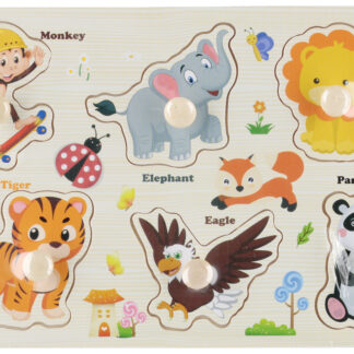 BABY TOYS - PUZZLE WOODEN SAFARI PCV 23X18X1