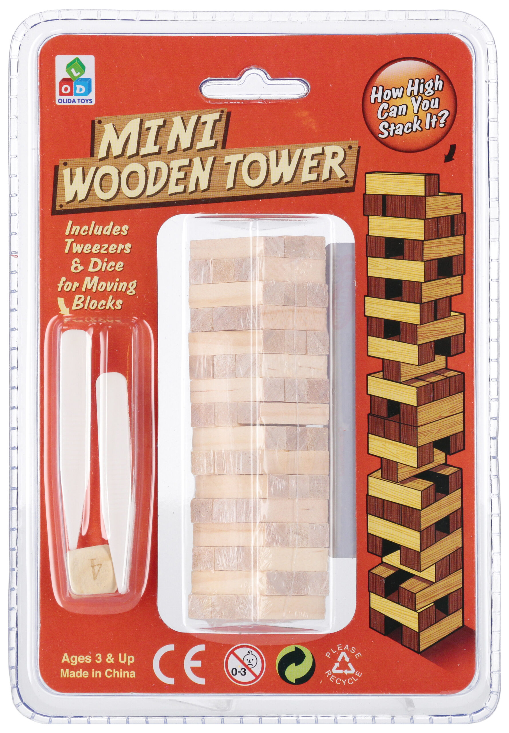 GAME - MINI WODDEN TOWER B/C 13X18X5