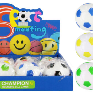 BALL - RUBBER BALL FOOTBALL DISP  7CM
