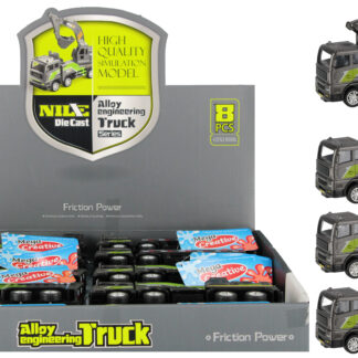 CAR - CONSTRUCTION CAR MET DISP 17CM