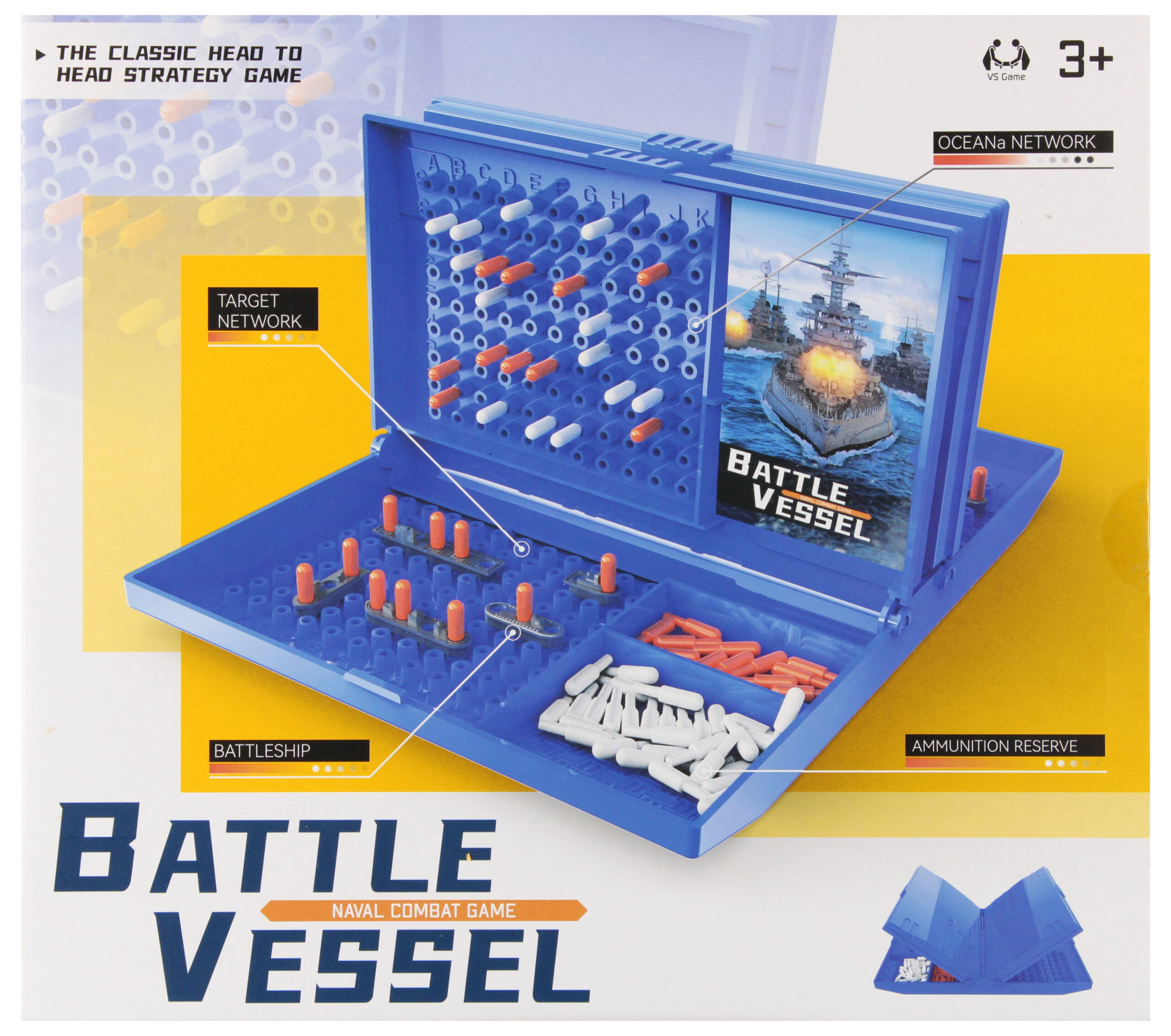 GAME - BATTLESHIP GAME COLOUR BOX 29X26X5