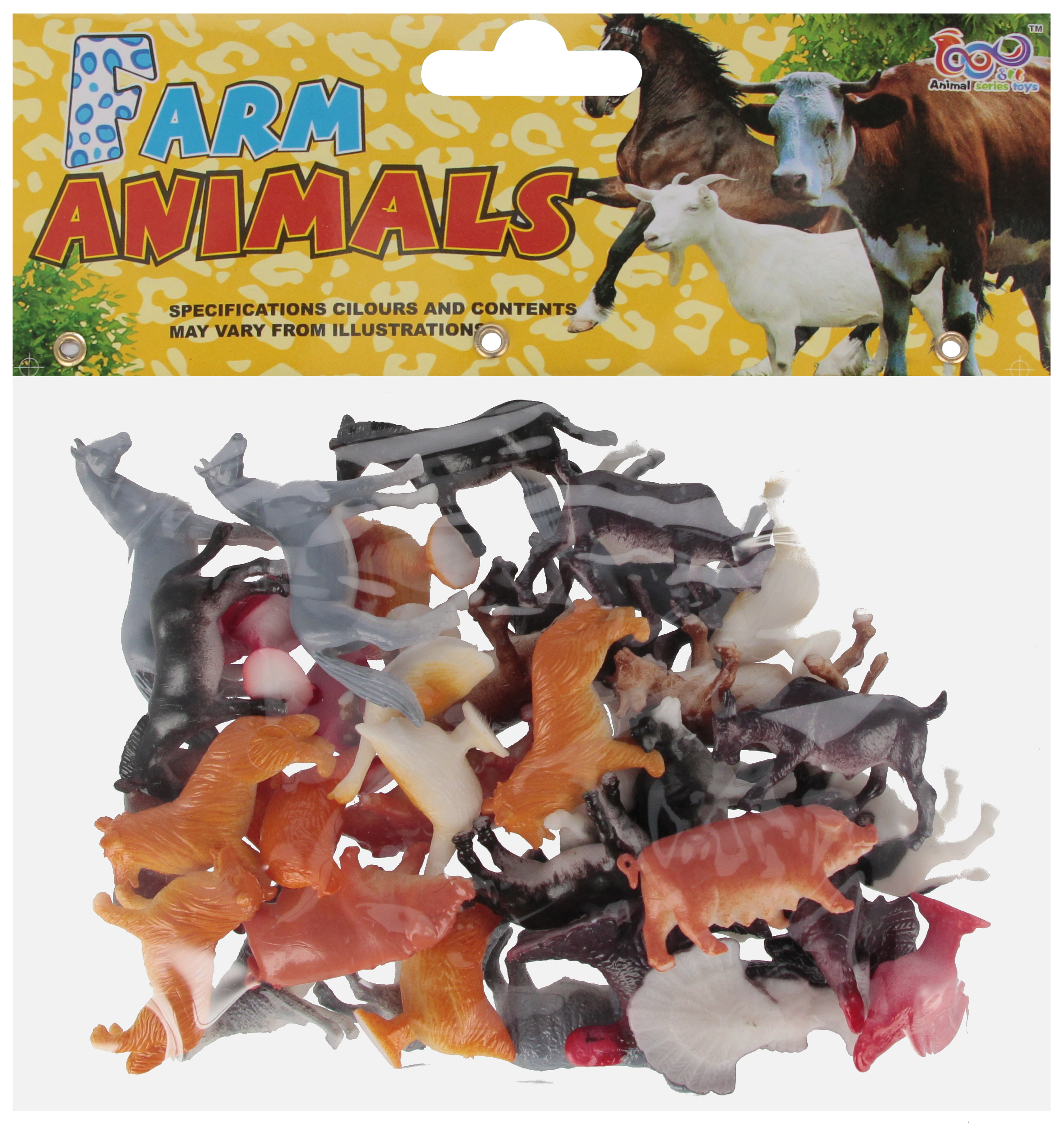 ANIMALS- FARM ANIMALS 36PCS PBH 20x22x5