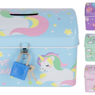 MONEYBOX MET UNICORN MIX2 PCV 13X8X8