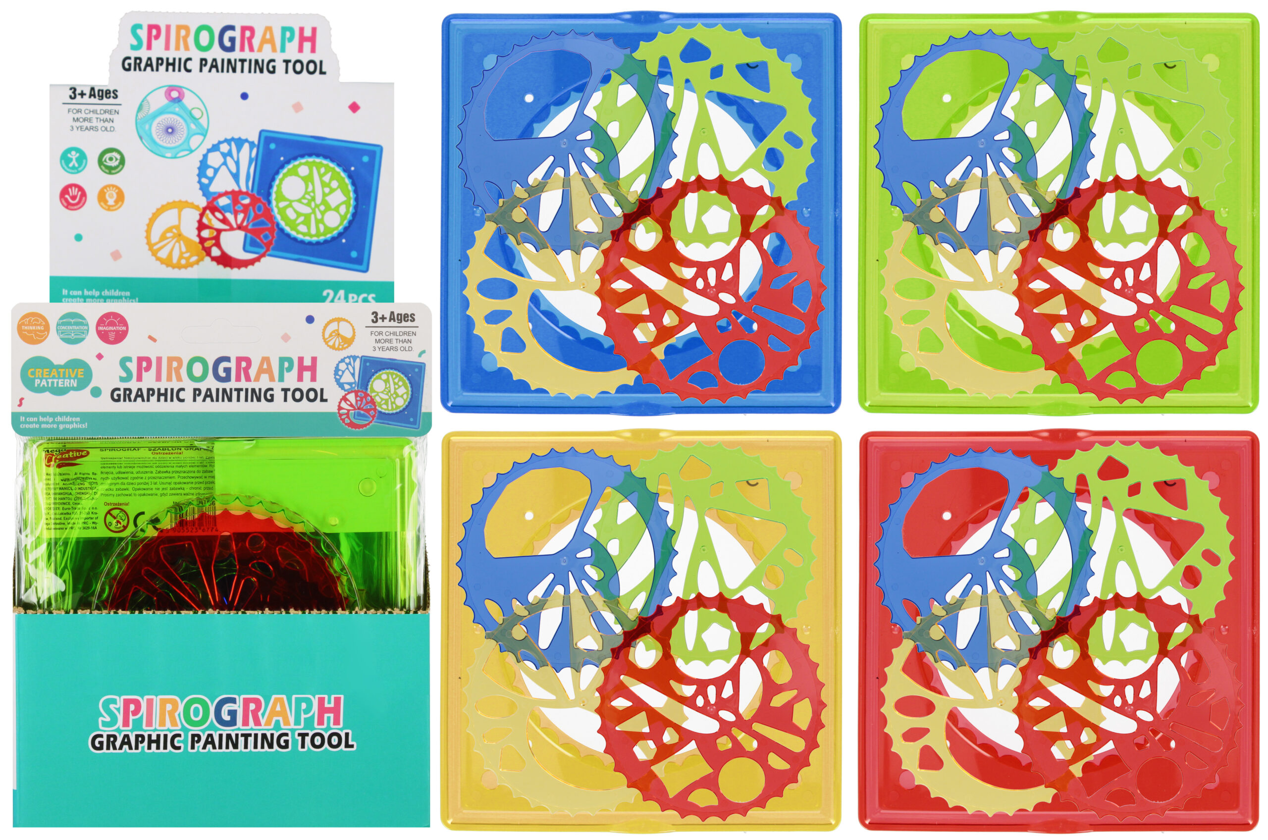 CREATIVE SET - SPIROGRAPH DISP 16X21