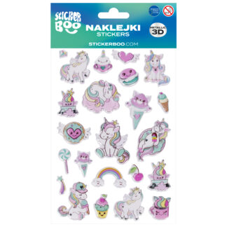 STICKER MET3D 140X210 UNICORN