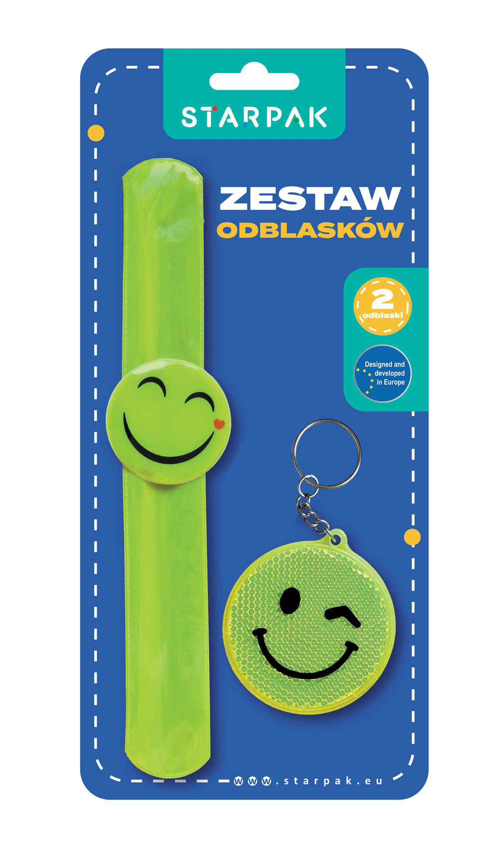 SET: REFLECTIVE STRAP BRACELET & REFLECTIE KEY CHAIN