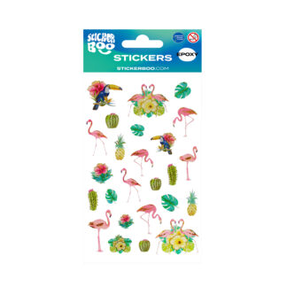 STICKER EPOXY 100X160 FLAMINGOS