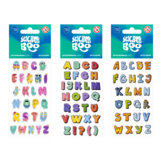 STICKERS 6,6X18CM LETTERS 3