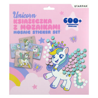 MOSAIC STICKER SET - 4 PCS SHEETS WITH FOAM MOSAIC, 2 PCS SHEETS ILLUSTRATIONS, 1 PC STRING, 8 PCS GOGLE EYE