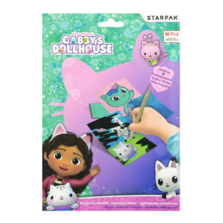 SCRATCH SET: 5 PCS SCRATCH SHEETS, 10 PCS DECORATIVE FOILS, 1 PCS SCRAPER