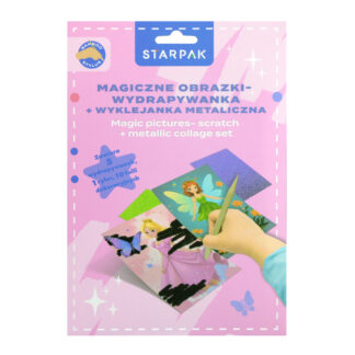 SCRATCH SET: 5 PCS SCRATCH SHEETS, 10 PCS DECORATIVE FOILS, 1 PCS SCRAPER