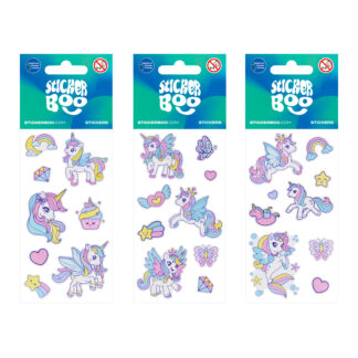 STICKERS 6,6X18CM UNICORN 3