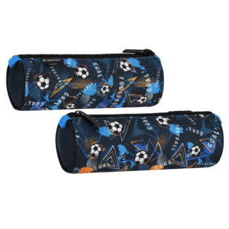 PENCIL CASE STK-16 FOOTBALL BLUE
