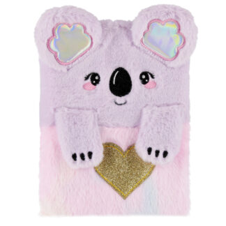 NOTEBOOK PLUSH BEAR HEART A5