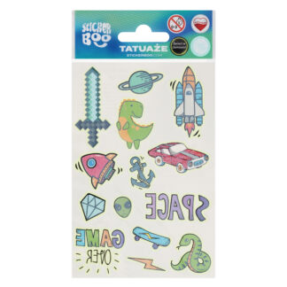 GLOW IN THE DARK TATTOOS 10X17,5CM