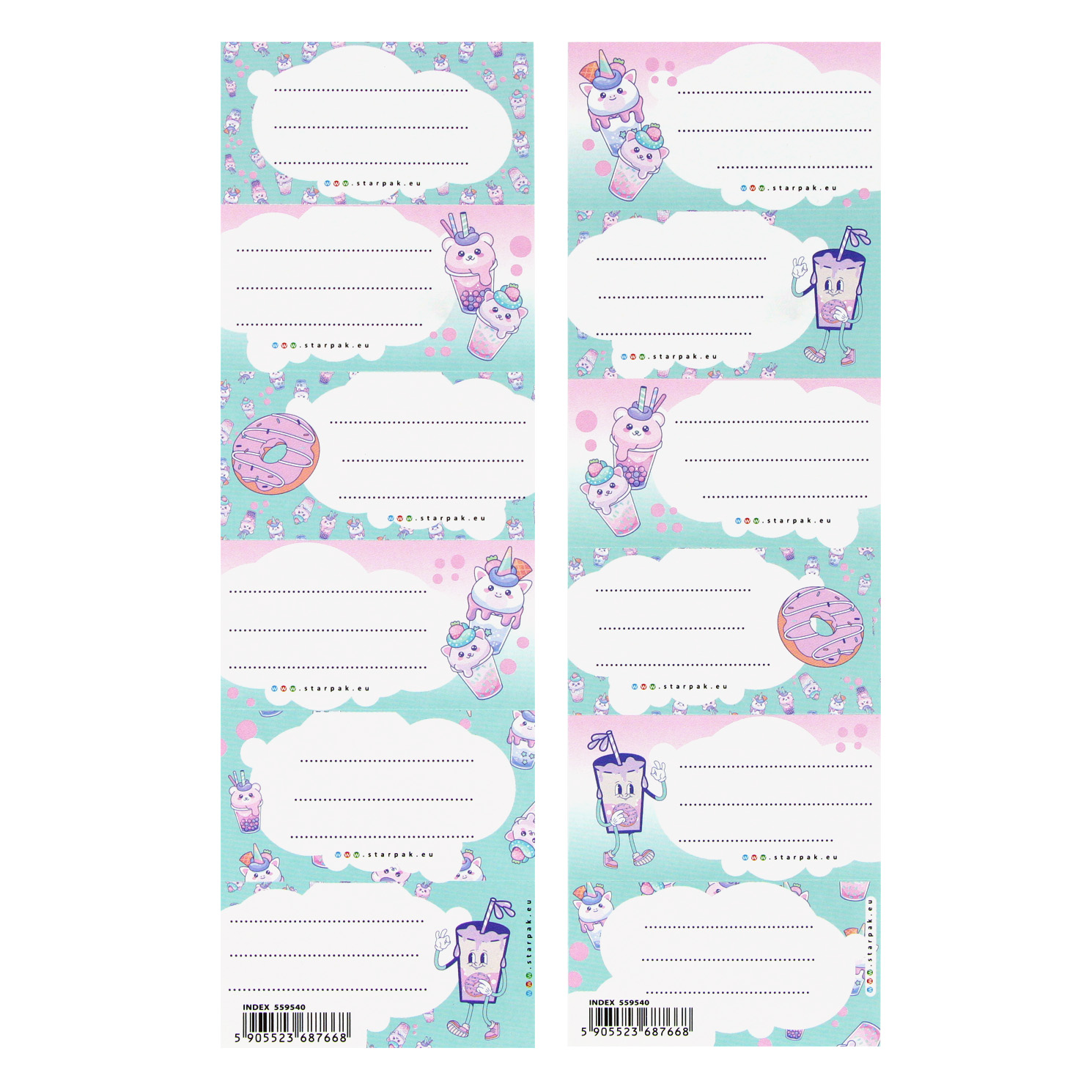 EXERCISE BOOK STICKERS