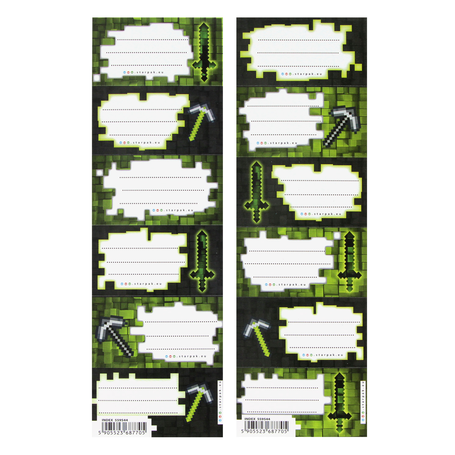 EXERCISE BOOK STICKERS