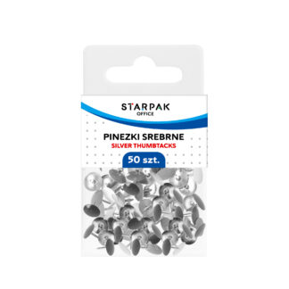 THUMBTACK SILVER, 50 PCS