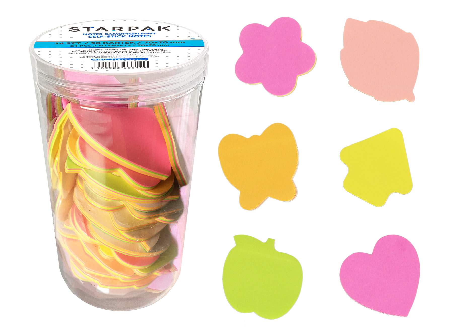 STICK-IT NOTES 70X70MM 50 SH. 24 PCS