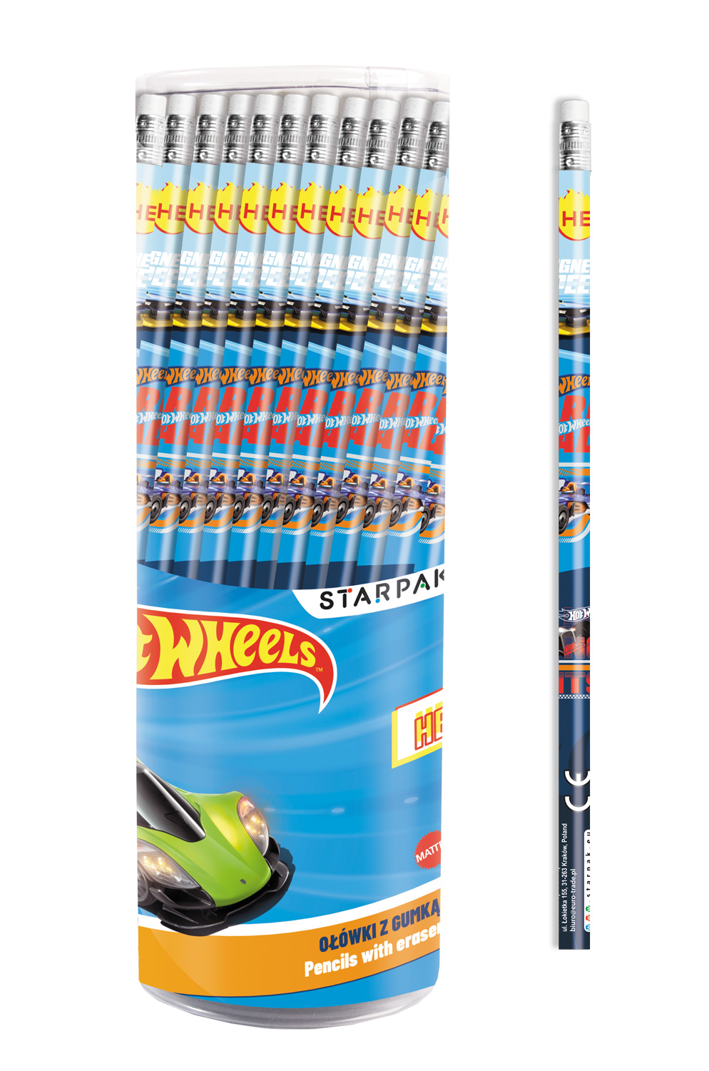 PENCIL WITH ERASER 48 PCS/SZT.
