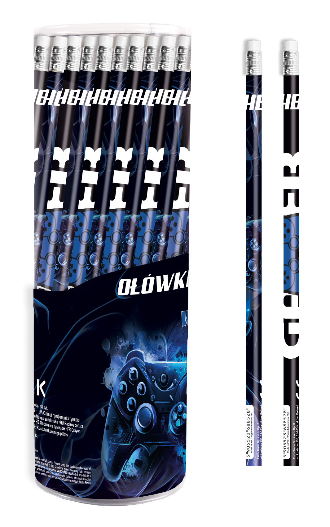 PENCIL WITH ERASER 48 PCS