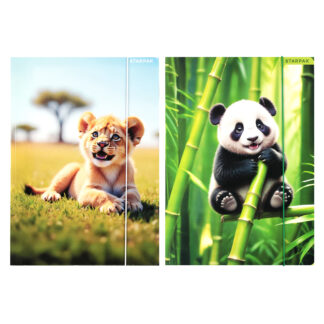 FILE WITH RUBBER BAND A4 WILD ANIMALS