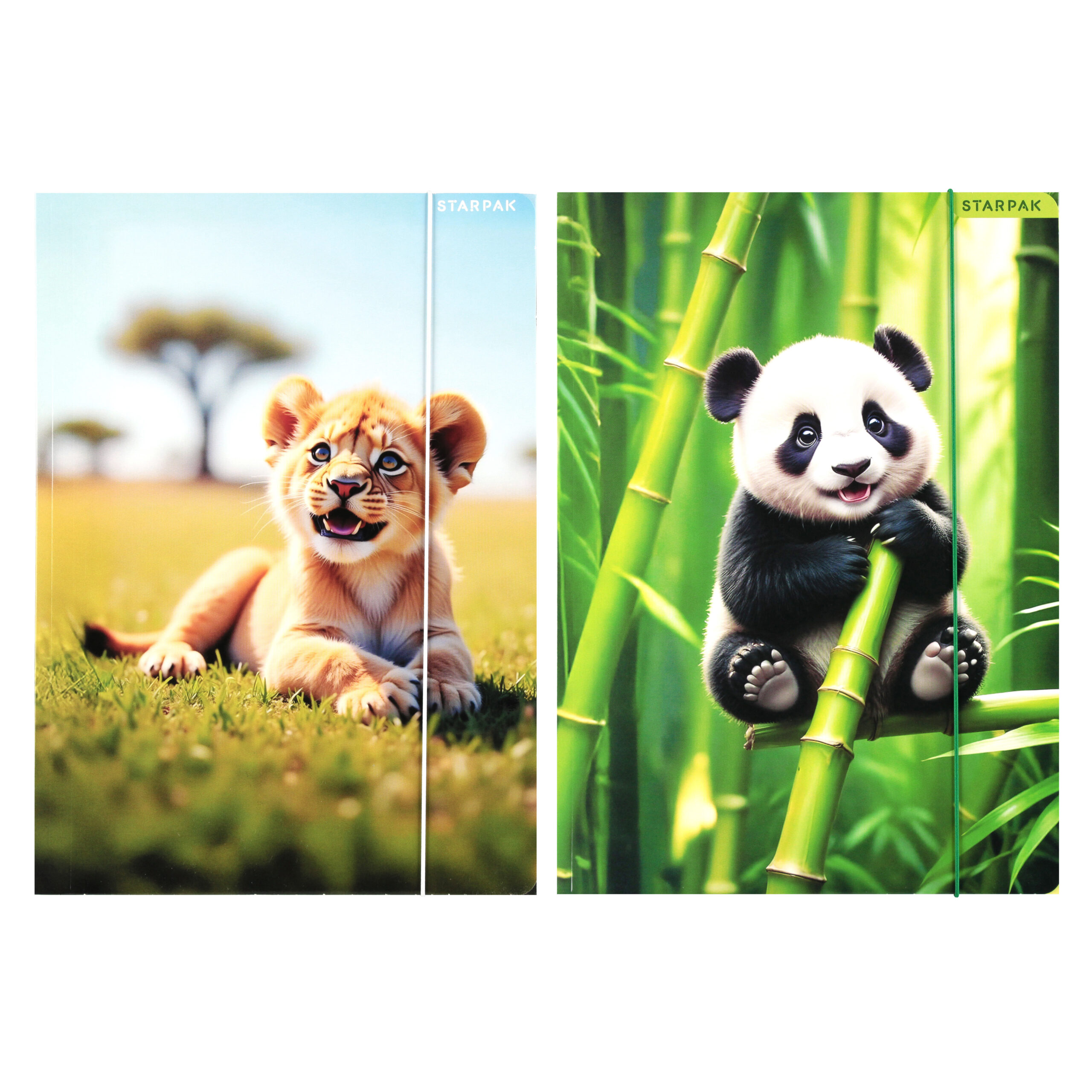 FILE WITH RUBBER BAND A4 WILD ANIMALS